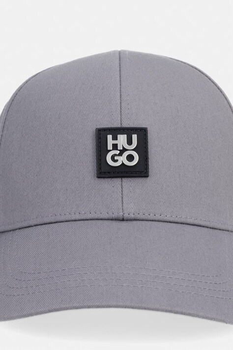 Кепка HUGO Jake-ME — SS25-CAM04O, сірий — фото 2