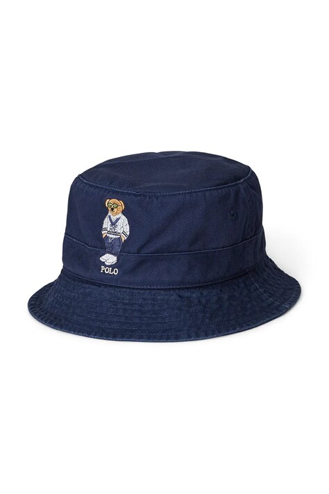 Polo Ralph Lauren kapelusz bawełniany kolor granatowy bawełniany 710963780