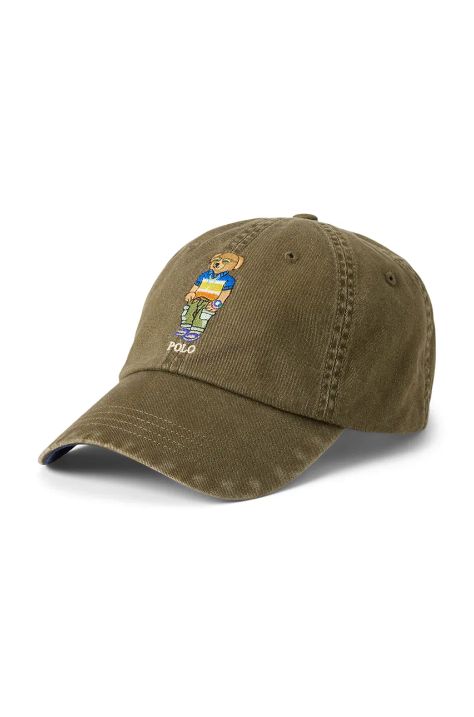 Polo Ralph Lauren cotton baseball cap green color with an application 710966835