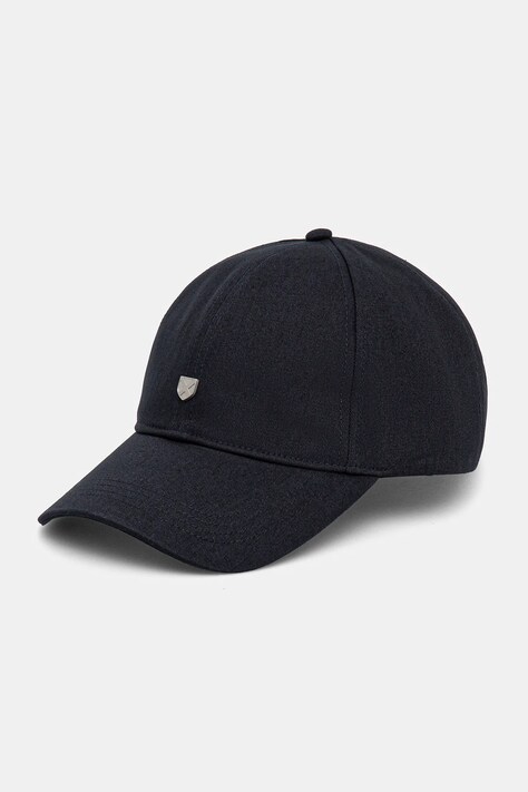 Barbour șapcă de baseball din bumbac Cascade Shield Cap culoarea albastru marin, neted, MHA0902