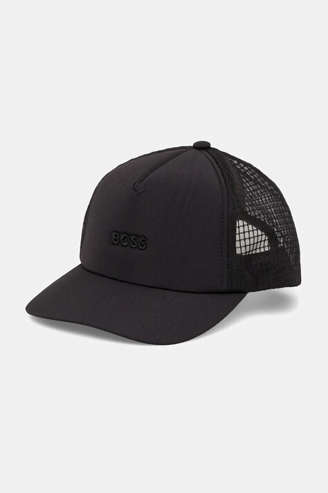 BOSS Orange șapcă culoarea negru, cu imprimeu, 50539472
