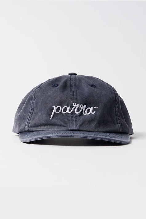 by Parra cotton baseball cap Scripted navy blue color smooth 53276