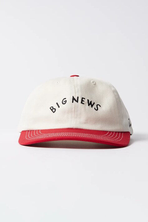 by Parra cotton baseball cap Big news red color with an application 53270