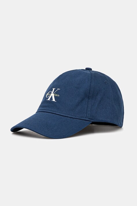 Calvin Klein Jeans șapcă de baseball din bumbac culoarea violet, cu imprimeu, LV04G5032G
