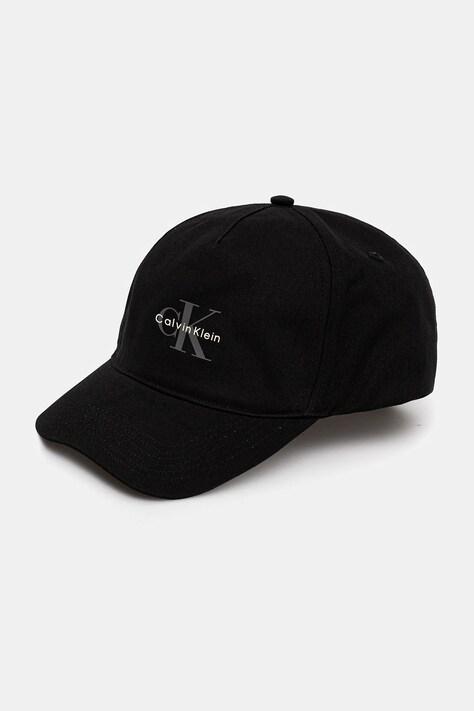 Calvin Klein Jeans șapcă de baseball din bumbac culoarea negru, cu imprimeu, LV04G5032G