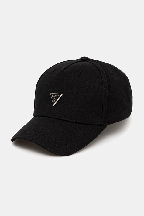 Guess baseball sapka LONDON fekete, férfi, nyomott mintás, AM9521 POL01