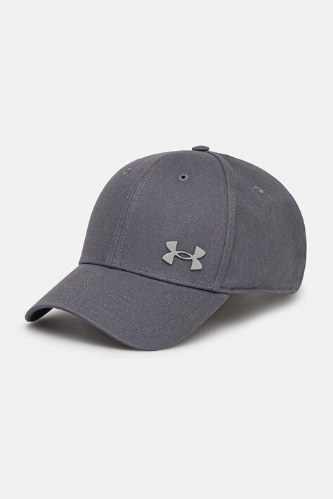 Under Armour sapca Sportstyle Metal culoarea gri, neted, 1389695