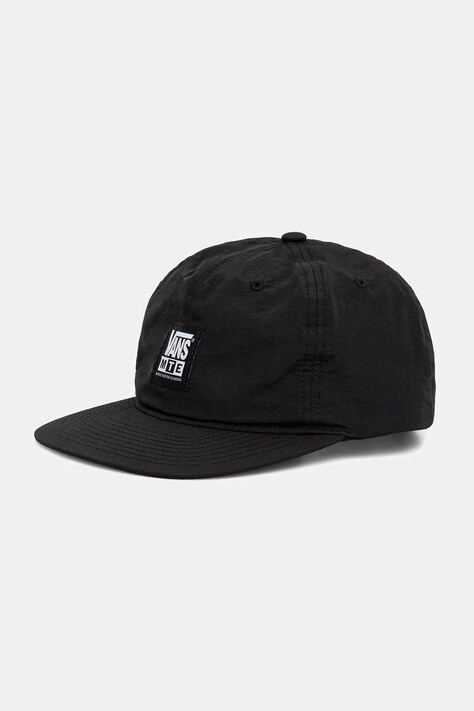 Vans șapcă de baseball din bumbac culoarea negru, cu imprimeu, VN000K61BLK1