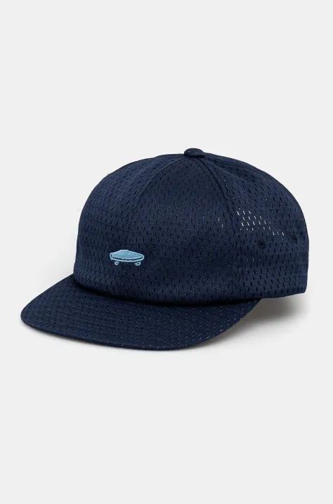 Vans șapcă culoarea bleumarin, cu imprimeu, VN000YXKJDU1