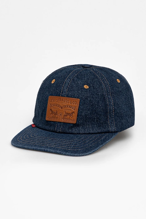 Levi's șapcă de baseball din denim culoarea bleumarin, cu imprimeu, 000A9-0005