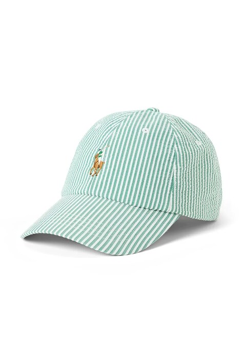 Polo Ralph Lauren șapcă culoarea verde, cu imprimeu, 710957166