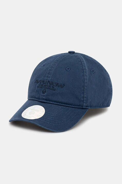 AAPE baseball cap Now navy blue color smooth AAPCPM4940XXO