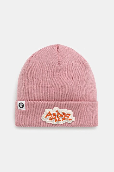 Шапка AAPE Main цвет розовый  AAPHTM5292XXN