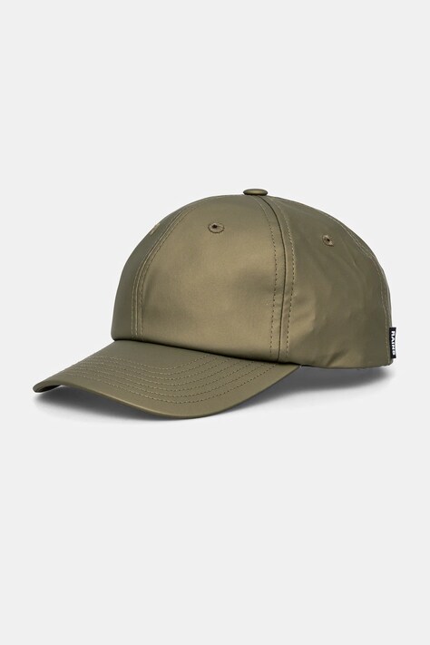 Rains sapca Cap W1 culoarea verde, neted, 13600