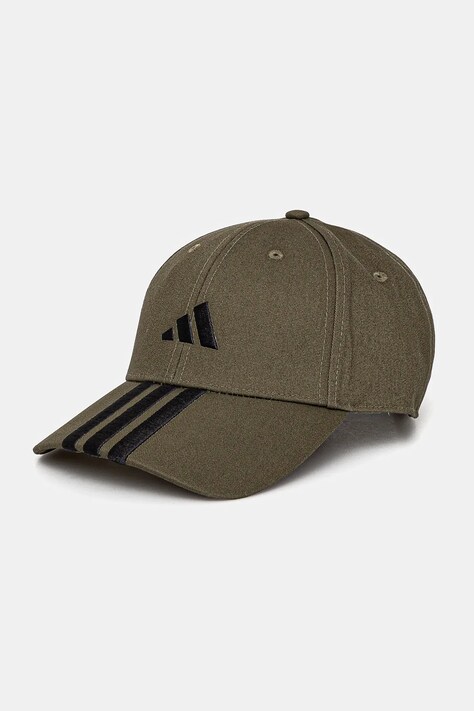 Кепка adidas BBALL 3S CAP NL цвет зелёный с аппликацией JP0386