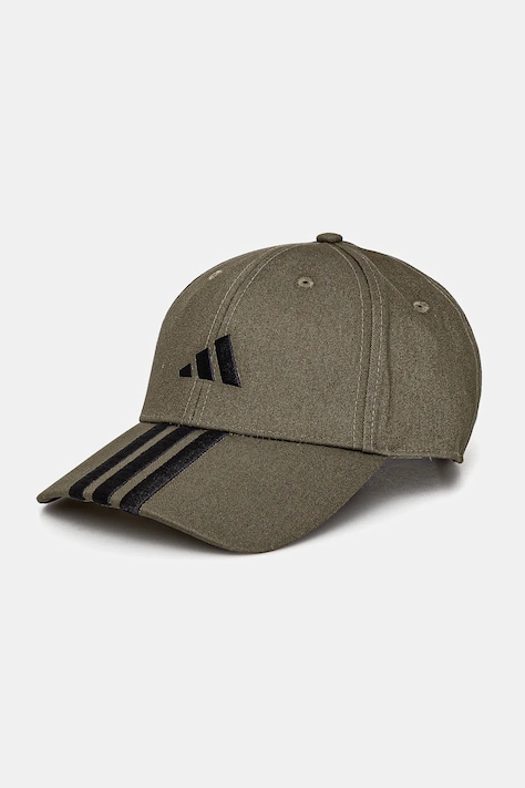 adidas czapka z daszkiem BBALL 3S CAP NL kolor zielony z aplikacją JP0386
