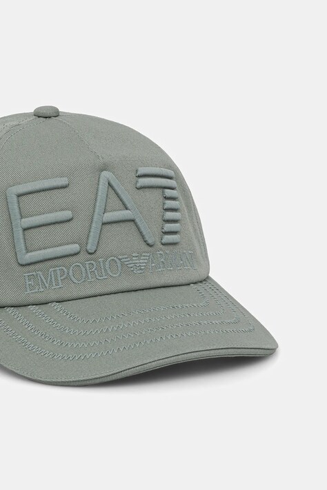 EA7 Emporio Armani czapka z daszkiem kolor turkusowy z aplikacją AF13150.7X000052