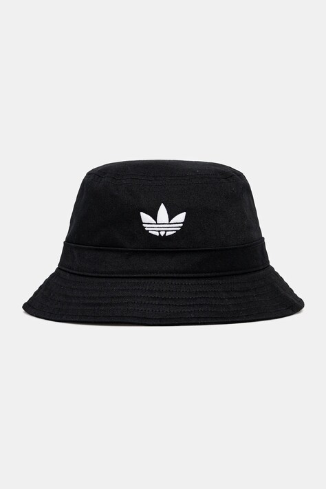 Bavlněný klobouk adidas Originals Adicolor černá barva, JC6041
