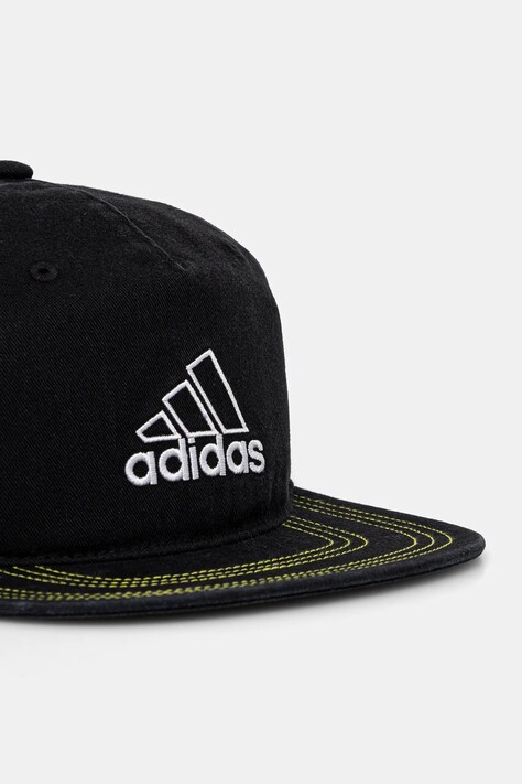 Бавовняна бейсболка adidas Originals — SS25-CAU037, чорний — фото 2