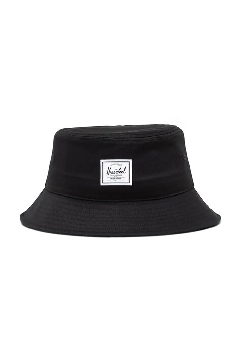 Herschel palarie din bumbac culoarea negru, bumbac, 50555-00001