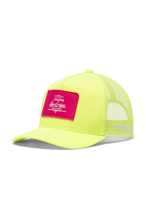 Herschel sapca culoarea verde, cu imprimeu, 50547-00546-OS