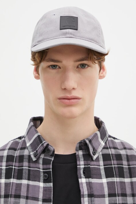 Кепка Carhartt WIP Canvas Cap колір сірий однотонна I034347.2OZXX