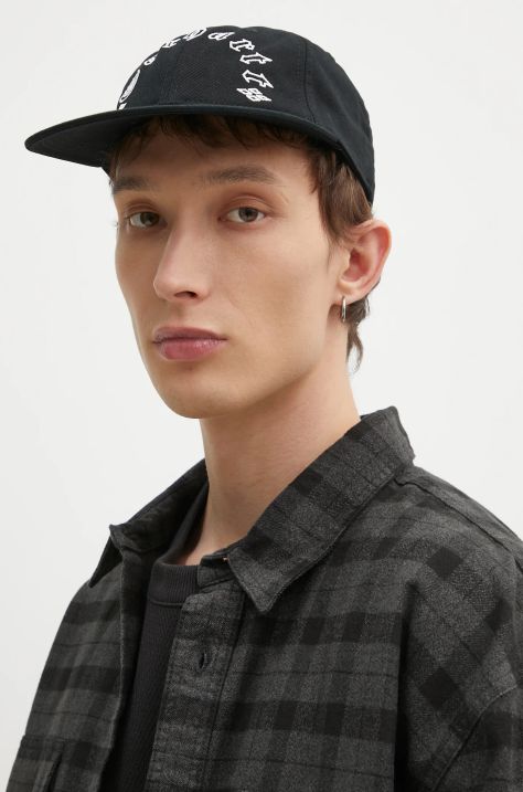 Carhartt WIP cotton baseball cap Greatest Hits Cap black color with an application I034359.0D2XX