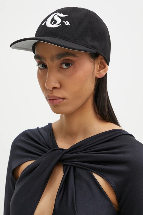 Kapa sa šiltom Carhartt WIP Greatest Hits Logo Cap boja: crna, bez uzorka, I034360.K02XX