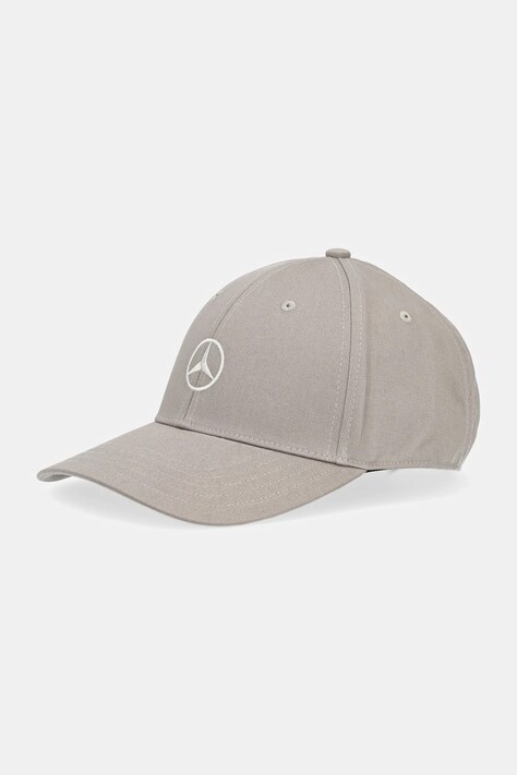 Хлопковая кепка adidas x Mercedes цвет зелёный с аппликацией JX1415