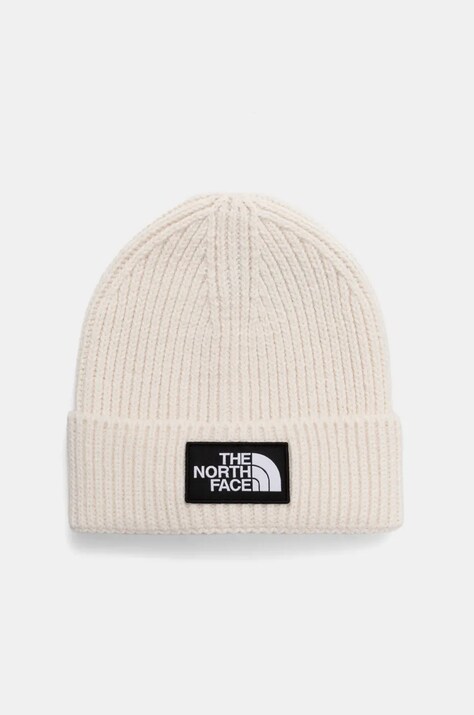 Kapa The North Face TNF Logo Box Cuffed Beanie boja: bež, NF0A3FJXQLI1