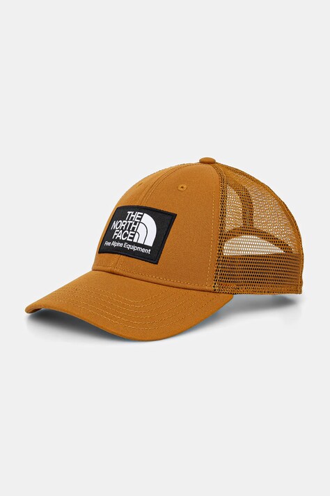 The North Face sapca Mudder Trucker culoarea maro, cu imprimeu, NF0A5FXAVC71
