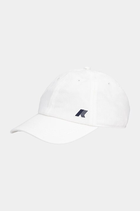 K-Way șapcă de baseball din bumbac culoarea alb, neted, K81433W