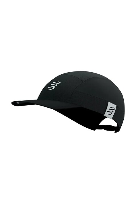 Кепка Compressport 5 Panel Light колір чорний однотонна XHWU736