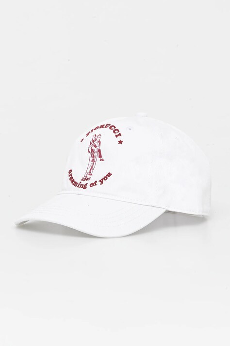 Хлопковая кепка Fiorucci White Dreaming of You Baseball Cap цвет белый с аппликацией W02SMAHA135CO01WH03