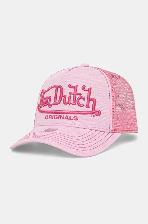 Von Dutch baseball sapka rózsaszín, nyomott mintás, 7030861