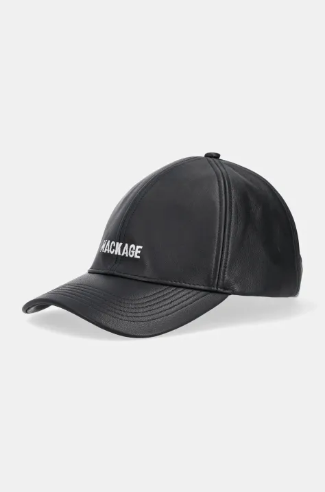 MACKAGE șapcă de baseball din bumbac culoarea negru, neted, ANDERSON.L