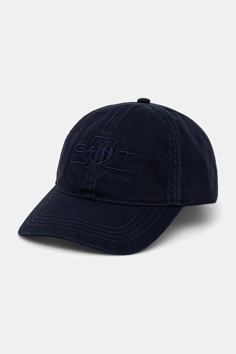 Gant șapcă culoarea albastru marin, uni, 9900236