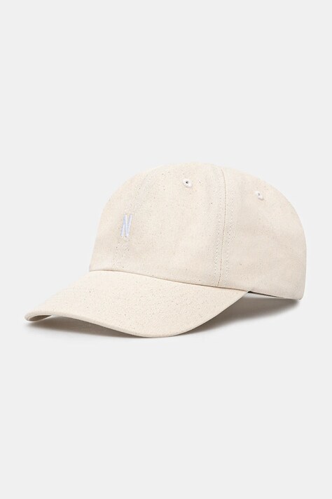 Бавовняна бейсболка Norse Projects Twill Sports Cap колір бежевий з аплікацією N80.0001.0203