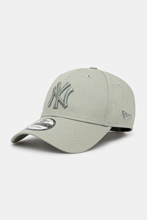 New Era șapcă de baseball din bumbac culoarea verde, neted, 60595160