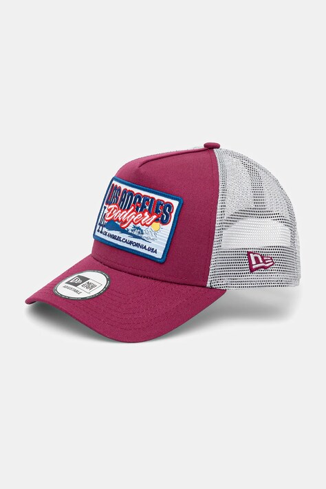 New Era sapca culoarea rosu, cu imprimeu, 60595249