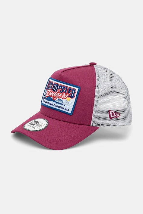 Kšiltovka New Era červená barva, s aplikací, 60595249