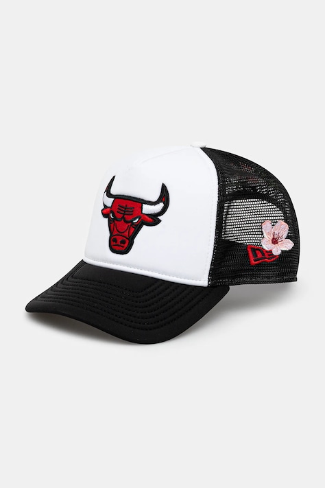 Kšiltovka New Era NBA Flower Trucker Bulls černá barva, vzorovaná, 60595281