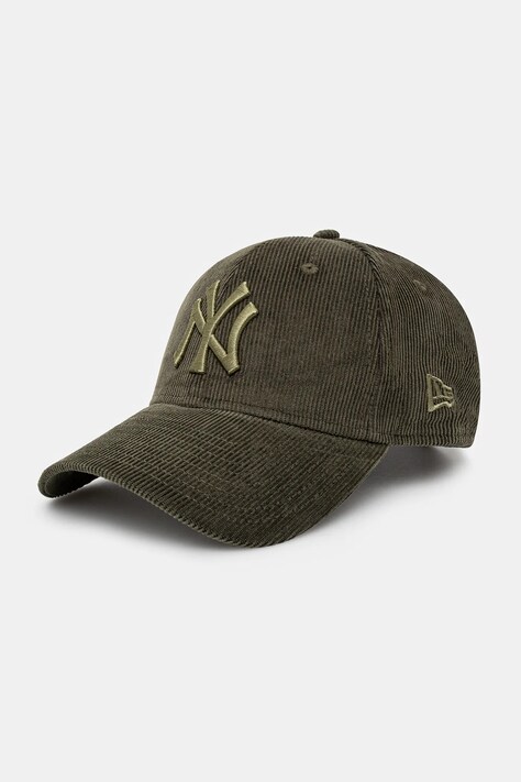 New Era baseball cap Two Tone Cord 940 NYY green color with an application 60595430