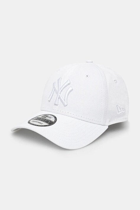 New Era czapka z daszkiem bawełniana LE 940 NYY kolor biały z aplikacją 60471460
