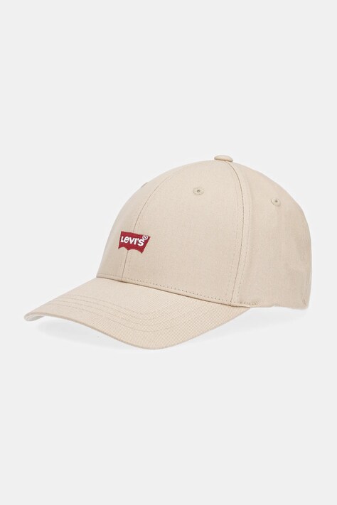 Kšiltovka Levi's béžová barva, s aplikací, D7723-0025