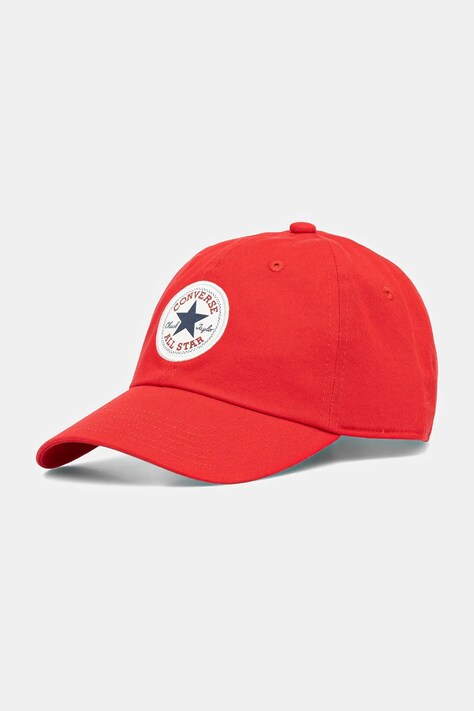 Converse șapcă culoarea roșu, cu imprimeu, 10027421-A15