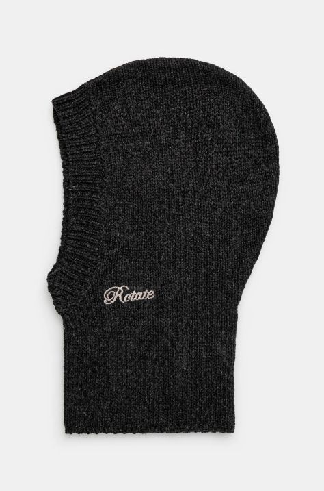 Вълнена балаклава Rotate Knit Balaclava в черно 1134341745