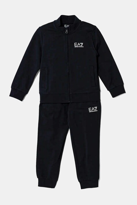 EA7 Emporio Armani trening de bumbac pentru copii culoarea albastru marin, 7B000030 AF10380