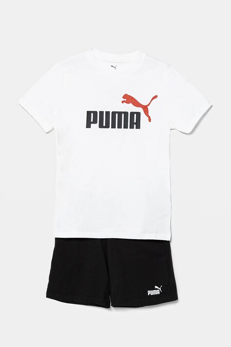 Puma set de bumbac pentru copii ESS 2 COLOR No. 1 Logo Tee and Shorts Set culoarea alb, 686298