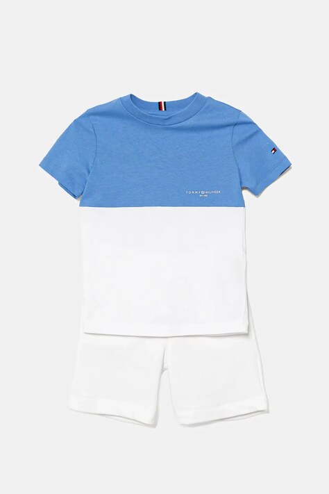 Tommy Hilfiger compleu copii culoarea alb, KB0KB09620